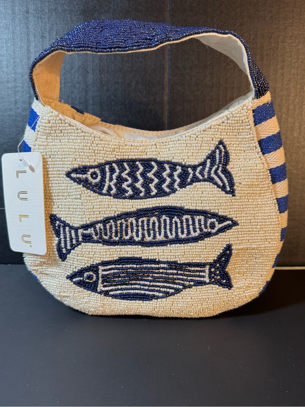 Lulu Beaded Three Fish Handbag